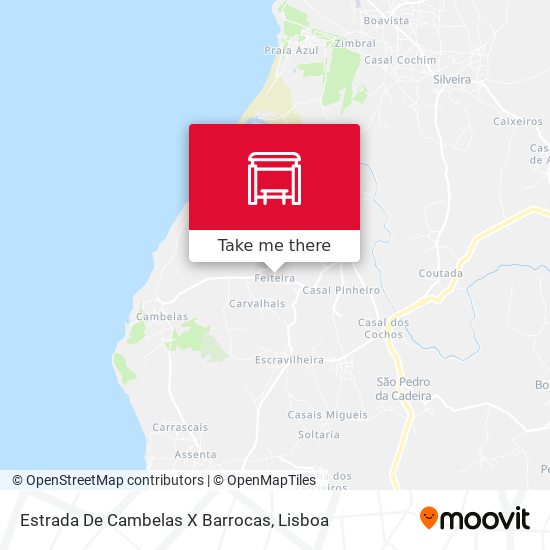 Estrada De Cambelas X Barrocas map