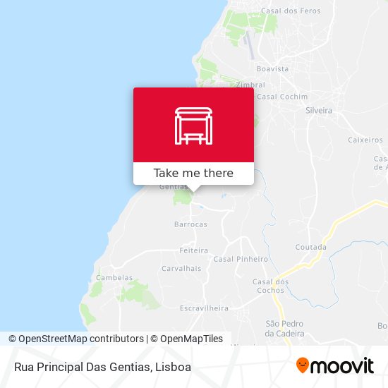 Rua Principal Das Gentias map