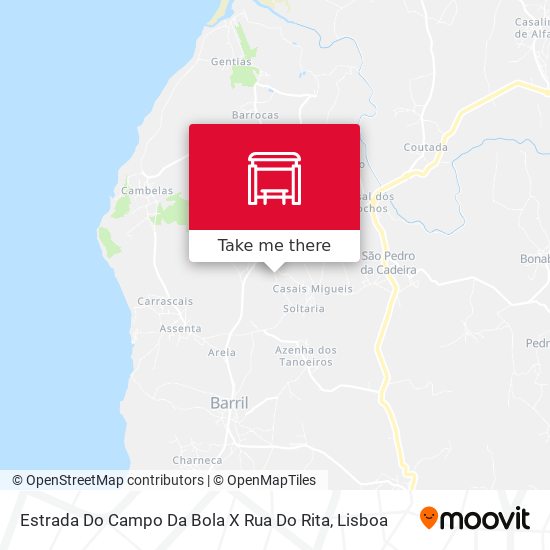 Estrada Do Campo Da Bola X Rua Do Rita map