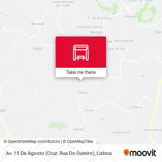 Av. 15 De Agosto (Cruz. Rua Do Outeiro) mapa