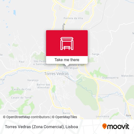 Torres Vedras (Zona Comercial) map