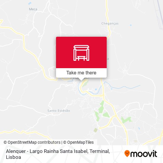 Alenquer - Largo Rainha Santa Isabel, Terminal map