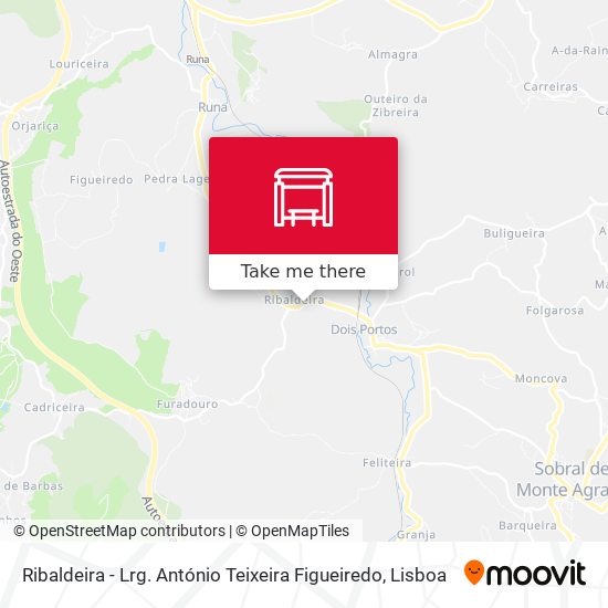 Ribaldeira - Lrg. António Teixeira Figueiredo map
