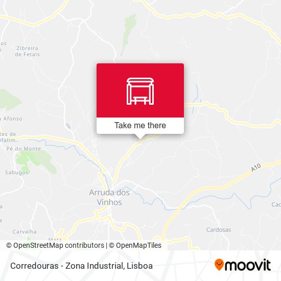 Corredouras - Zona Industrial map
