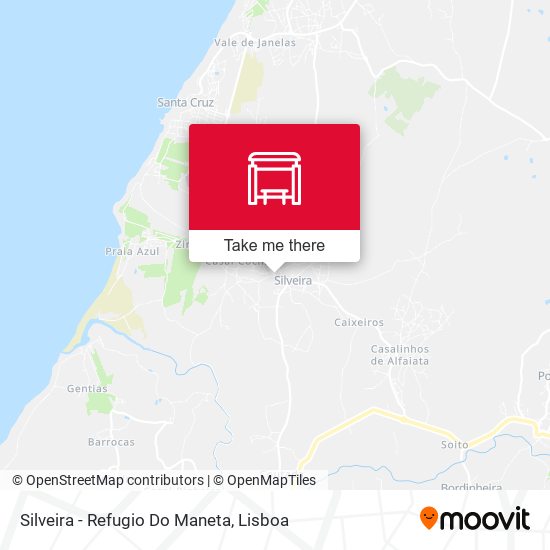 Silveira - Refugio Do Maneta map