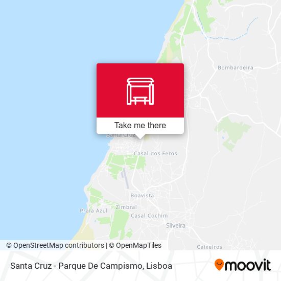 Santa Cruz - Parque De Campismo map