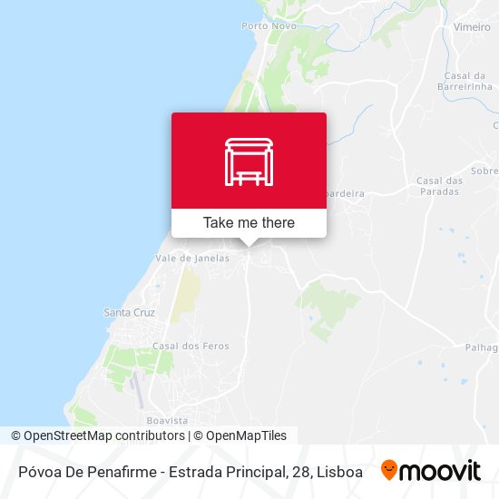 Póvoa De Penafirme - Estrada Principal, 28 map