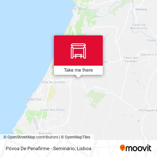 Póvoa De Penafirme - Seminário map
