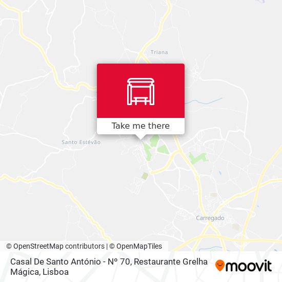 Casal De Santo António - Nº 70, Restaurante Grelha Mágica map
