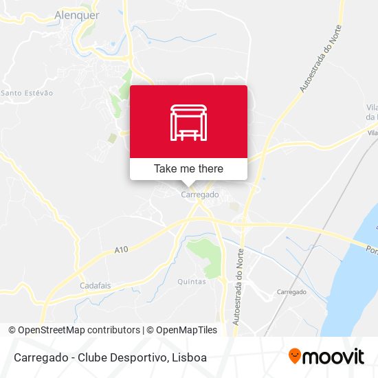 Carregado - Clube Desportivo mapa