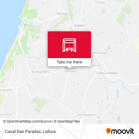 Casal Das Paradas mapa