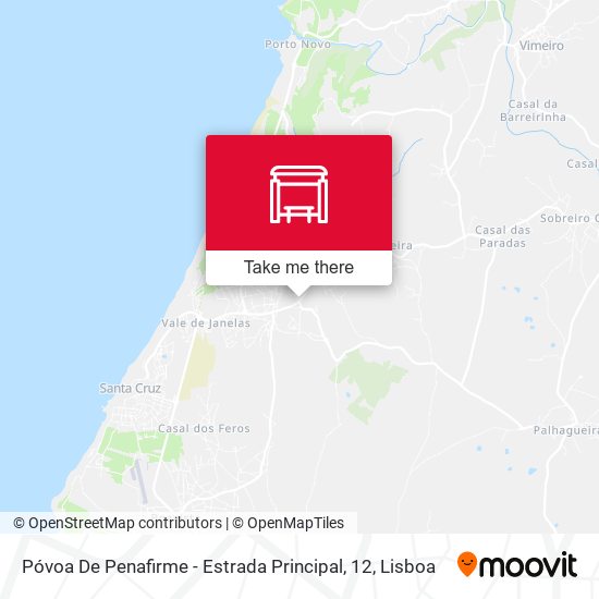 Póvoa De Penafirme - Estrada Principal, 12 map