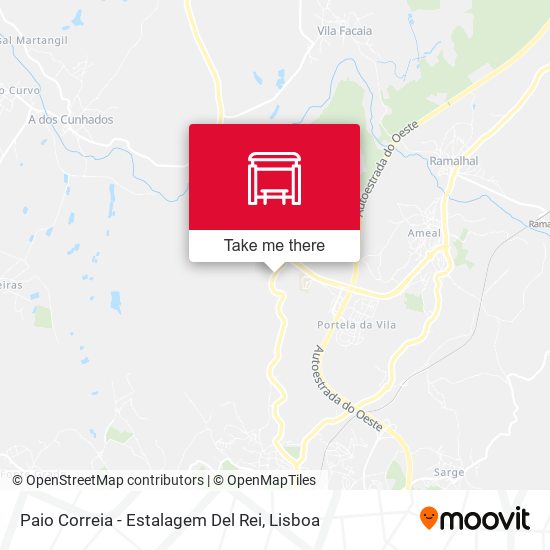 Paio Correia - Estalagem Del Rei map