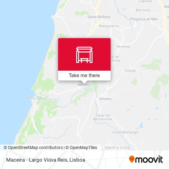 Maceira - Largo Viúva Reis map