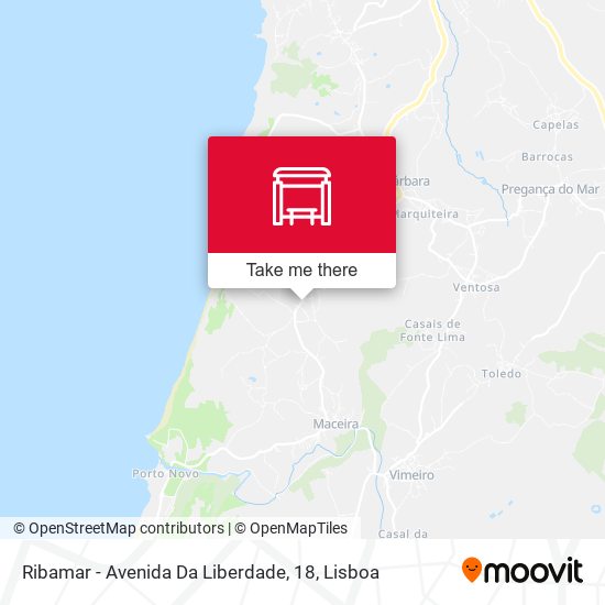 Ribamar - Avenida Da Liberdade, 18 map