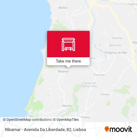 Ribamar - Avenida Da Liberdade, 82 map