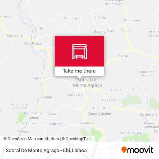 Sobral De Monte Agraço - Ebi map