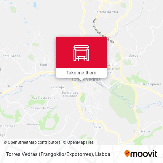 Torres Vedras (Frangokilo / Expotorres) map