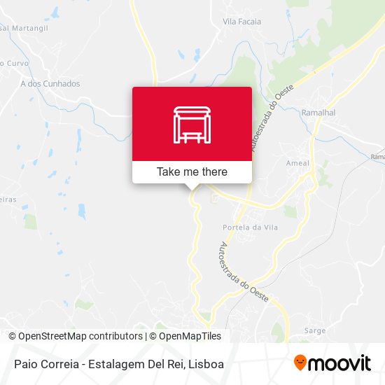 Paio Correia - Estalagem Del Rei map
