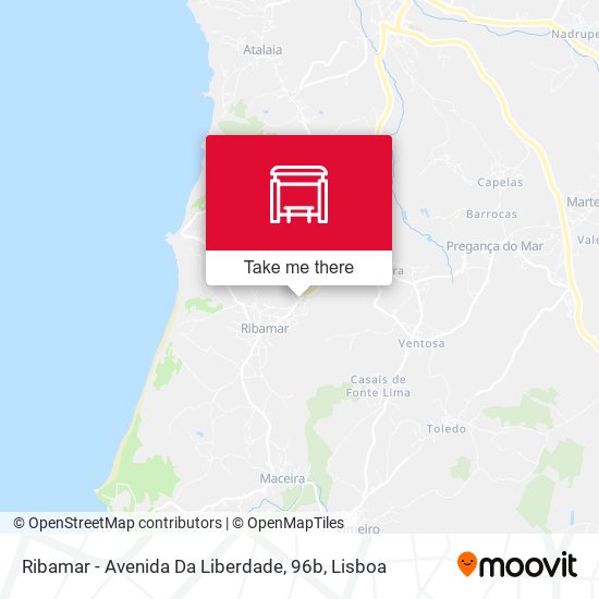 Ribamar - Avenida Da Liberdade, 96b map