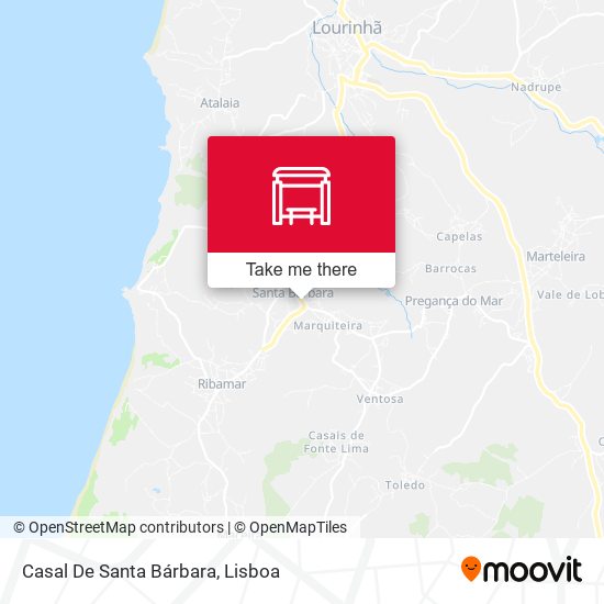 Casal De Santa Bárbara mapa