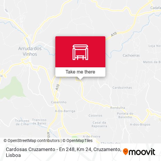 Cardosas Cruzamento - En 248, Km 24, Cruzamento map