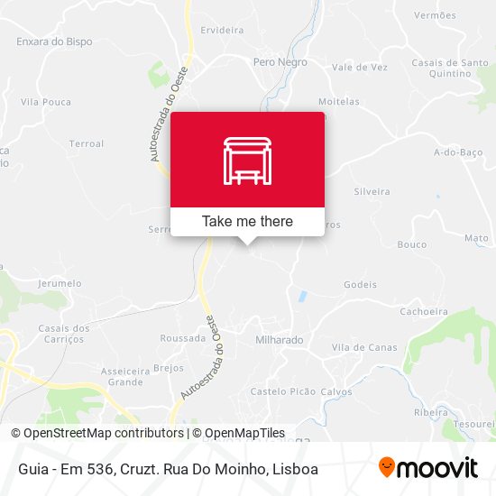 Guia - Em 536, Cruzt. Rua Do Moinho map