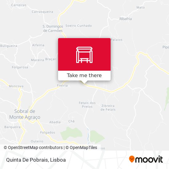 Quinta De Pobrais map