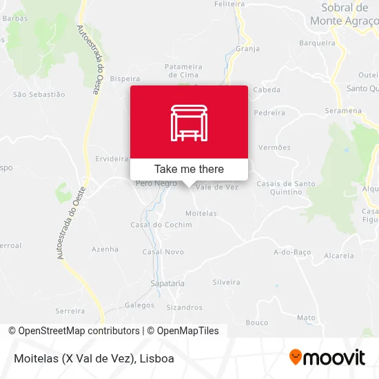 Moitelas (X Val de Vez) map