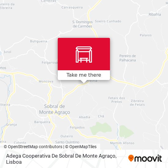 Adega Cooperativa De Sobral De Monte Agraço map