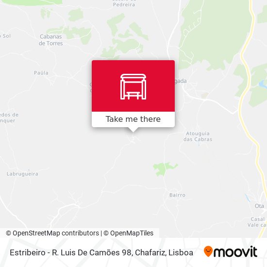 Estribeiro - R. Luis De Camões 98, Chafariz mapa