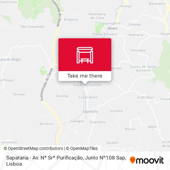Sapataria - Av. Nª Srª Purificação, Junto Nº108 Sap map