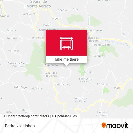 Pedralvo map