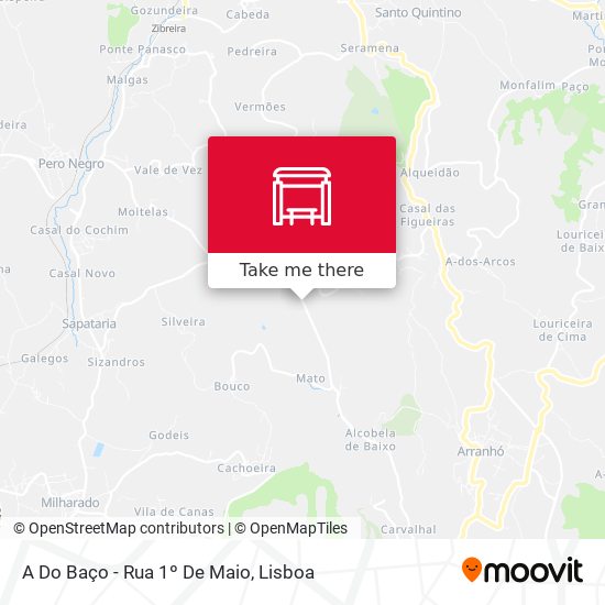 A Do Baço - Rua 1º De Maio mapa