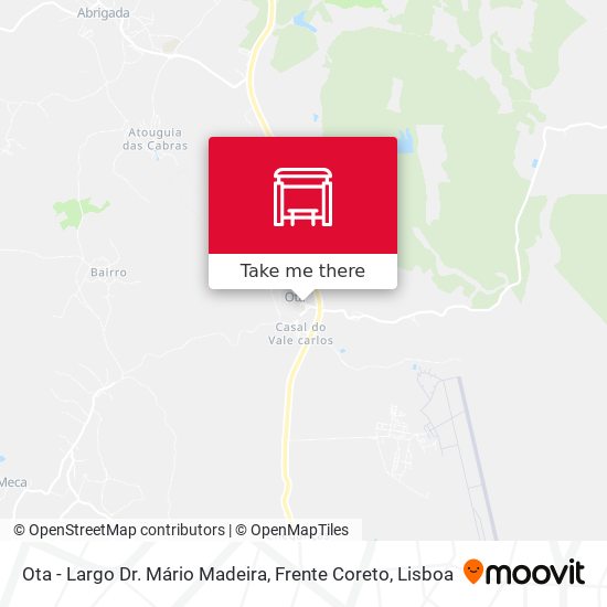 Ota - Largo Dr. Mário Madeira, Frente Coreto map
