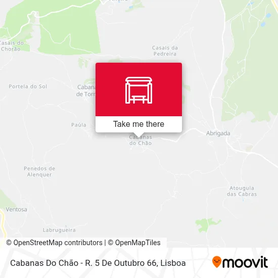 Cabanas Do Chão - R. 5 De Outubro 66 map