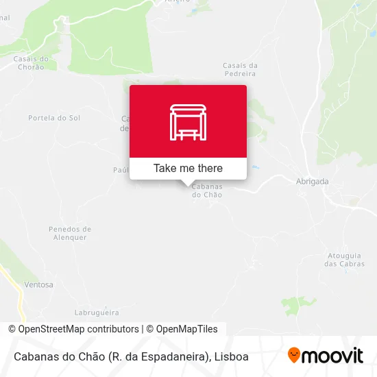 Cabanas do Chão (R. da Espadaneira) map