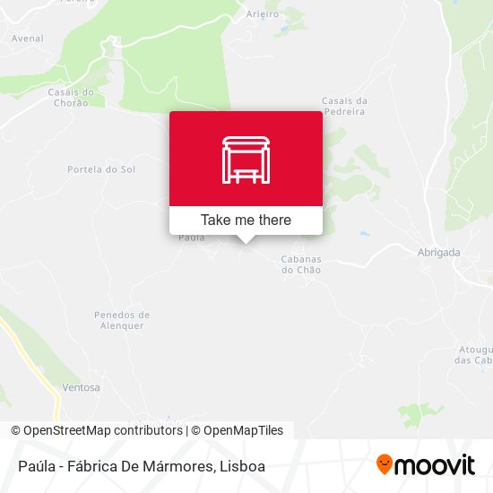 Paúla - Fábrica De Mármores mapa