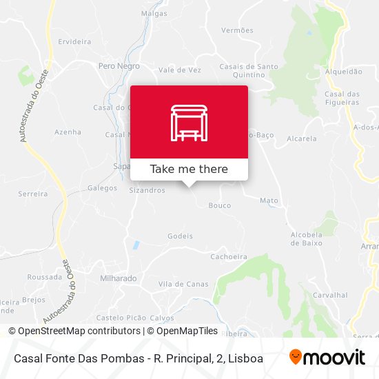 Casal Fonte Das Pombas - R. Principal, 2 map