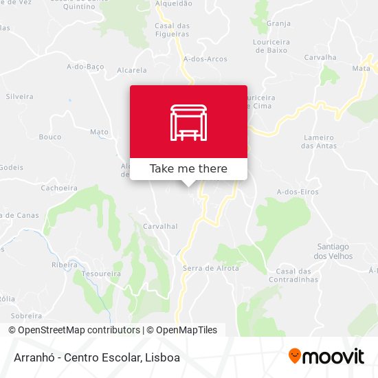 Arranhó - Centro Escolar mapa