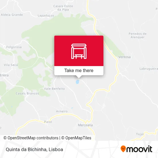 Quinta da Bichinha map