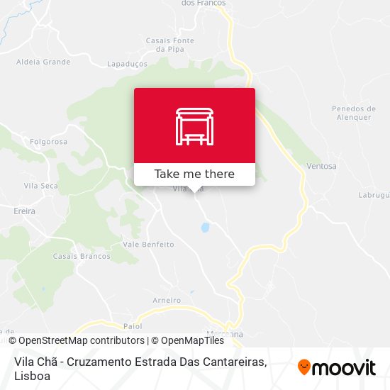 Vila Chã - Cruzamento Estrada Das Cantareiras map