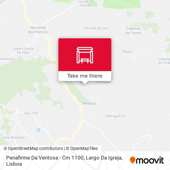 Penafirme Da Ventosa - Cm 1100, Largo Da Igreja map