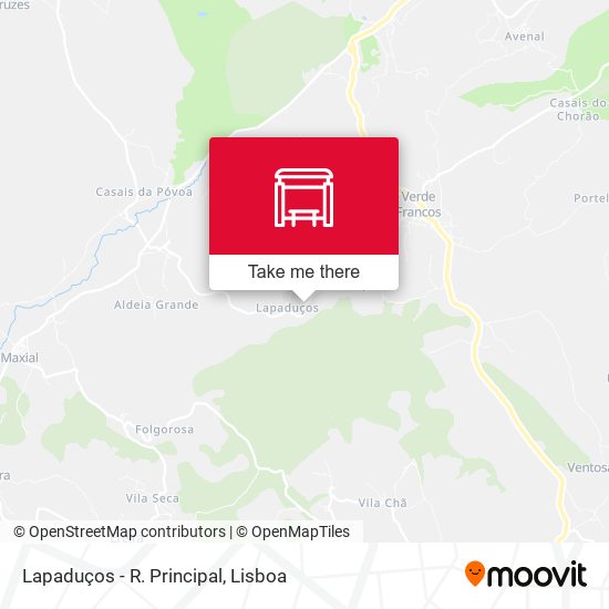 Lapaduços - R. Principal map