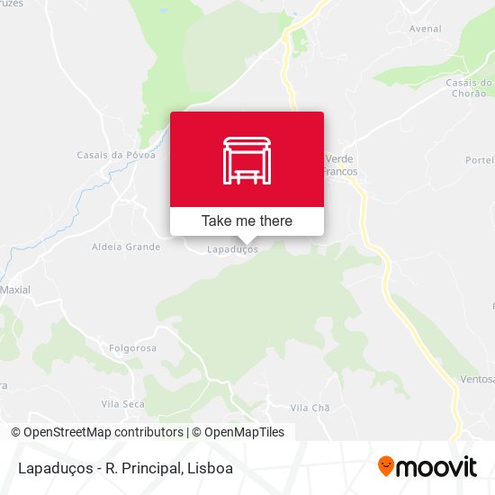 Lapaduços - R. Principal map