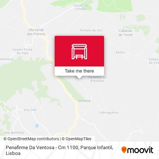 Penafirme Da Ventosa - Cm 1100, Parque Infantil mapa