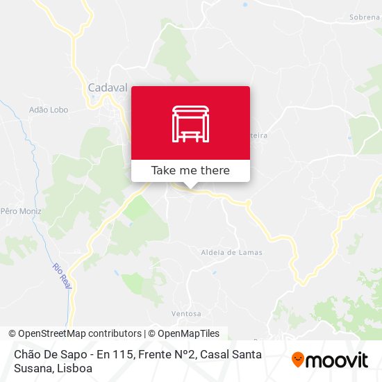 Chão De Sapo - En 115, Frente Nº2, Casal Santa Susana map