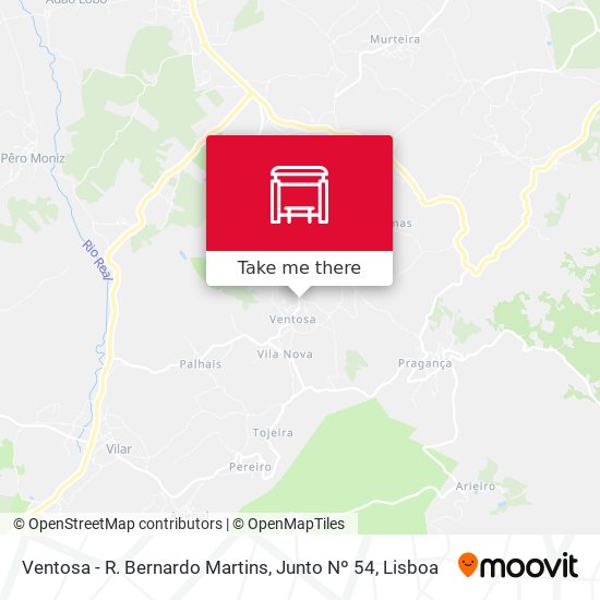 Ventosa - R. Bernardo Martins, Junto Nº 54 mapa