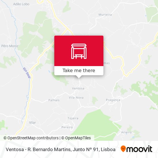Ventosa - R. Bernardo Martins, Junto Nº 91 map