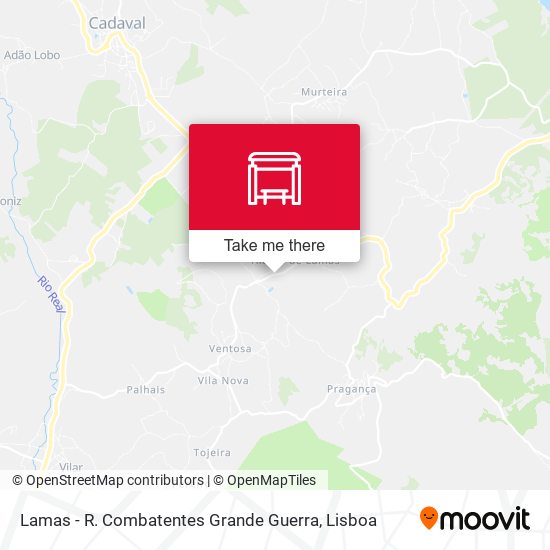 Lamas - R. Combatentes Grande Guerra mapa